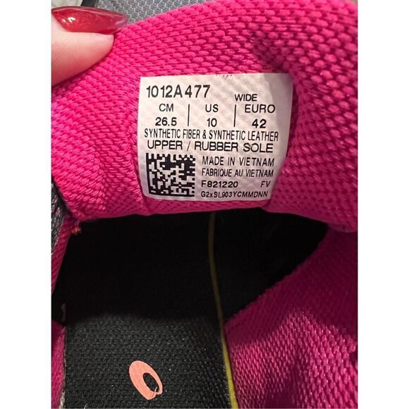 Asics Women's Size 10 Wide Gel Venture 7 Athletic Sneaker Gray Pink Running Shoe - Picture 10 of 11